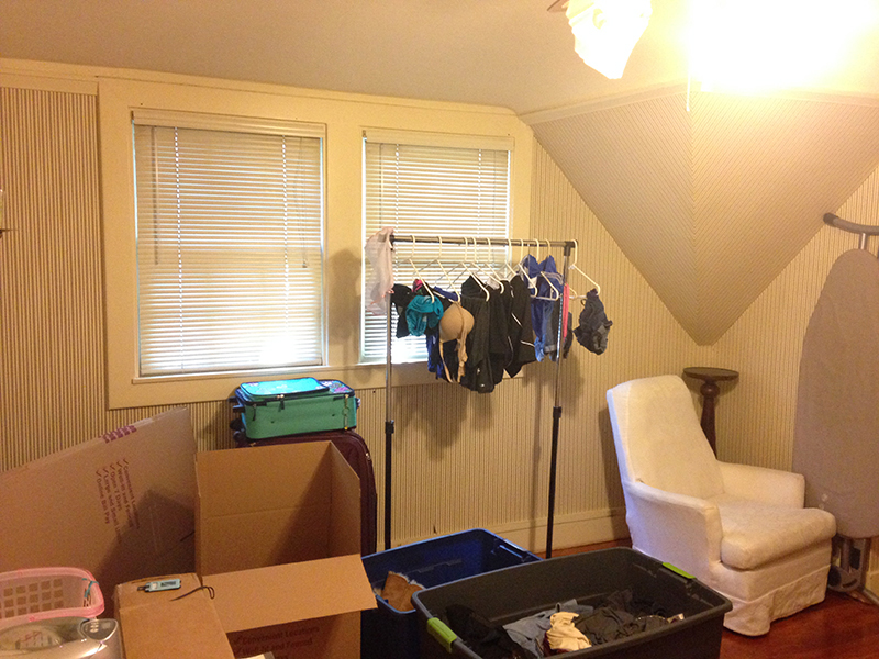 Before: a room for "stuff."
